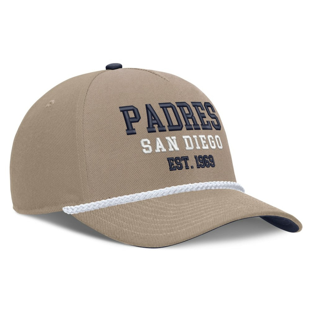 San Diego Padres Father's Day Rope Rise Adjustable Hat Khaki