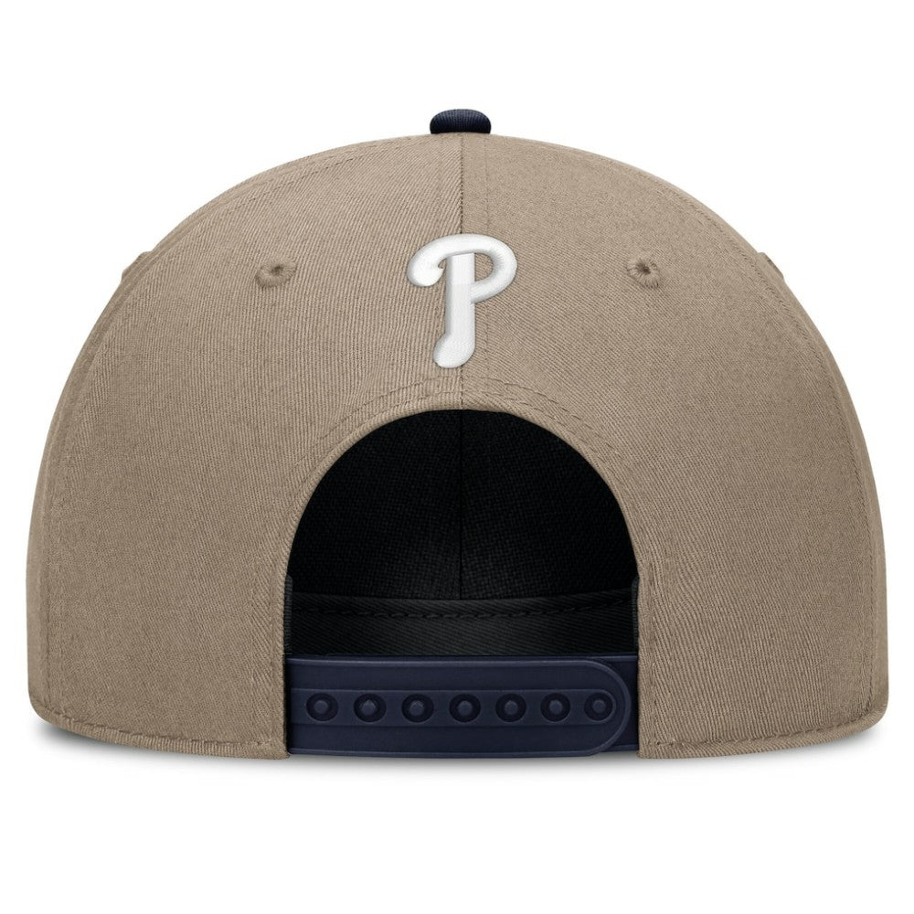 Philadelphia Phillies Father's Day Rope Rise Adjustable Hat Khaki