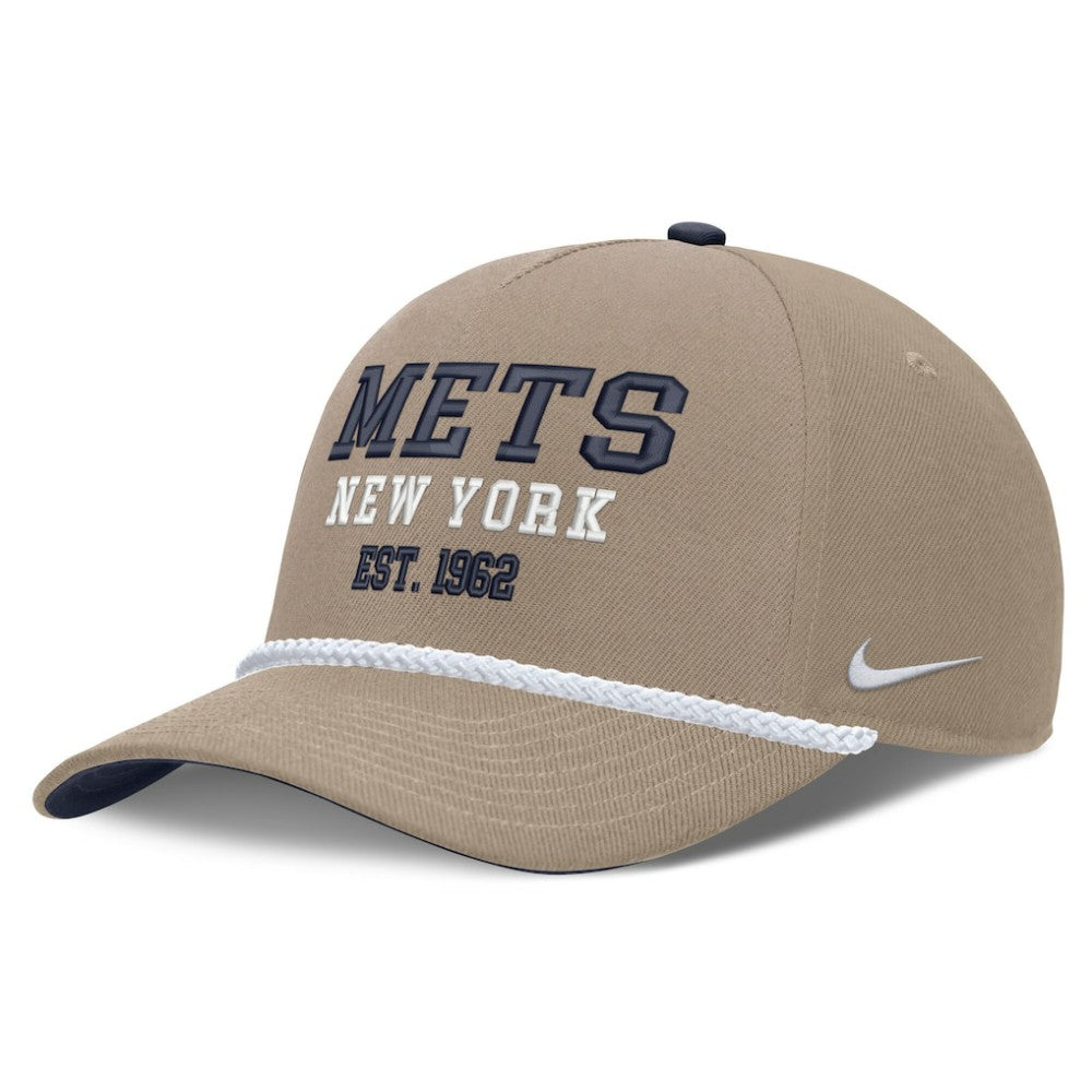 New York Mets Father's Day Rope Rise Adjustable Hat Khaki