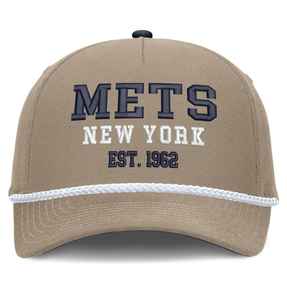 New York Mets Father's Day Rope Rise Adjustable Hat Khaki