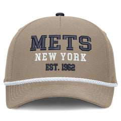 New York Mets Father's Day Rope Rise Adjustable Hat Khaki