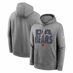 Chicago Bears Club Fleece Hoodie - Heather Gray cheap