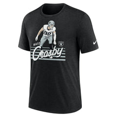 Maxx Crosby Las Vegas Raiders Player Graphic T-Shirt - Heather Black sale