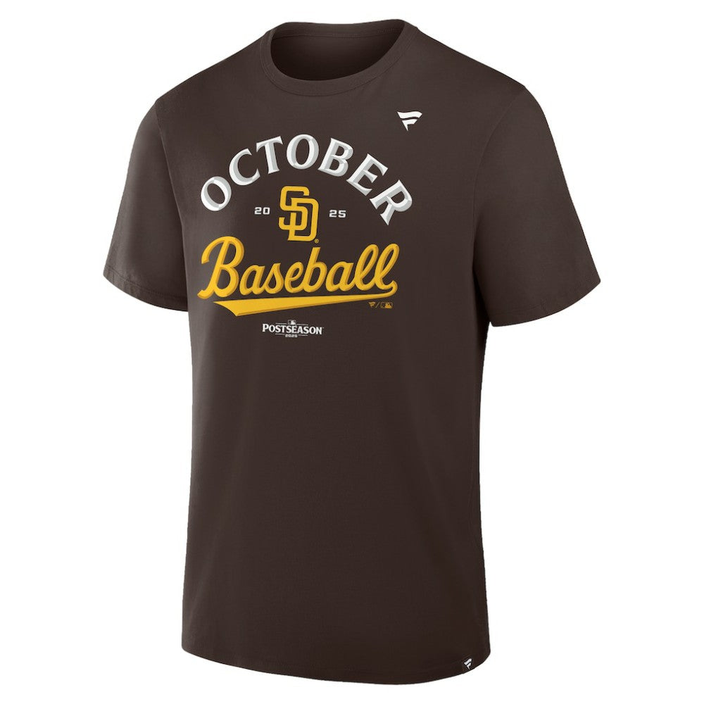 San Diego Padres 2025 MLB Postseason Locker Room T-Shirt Brown