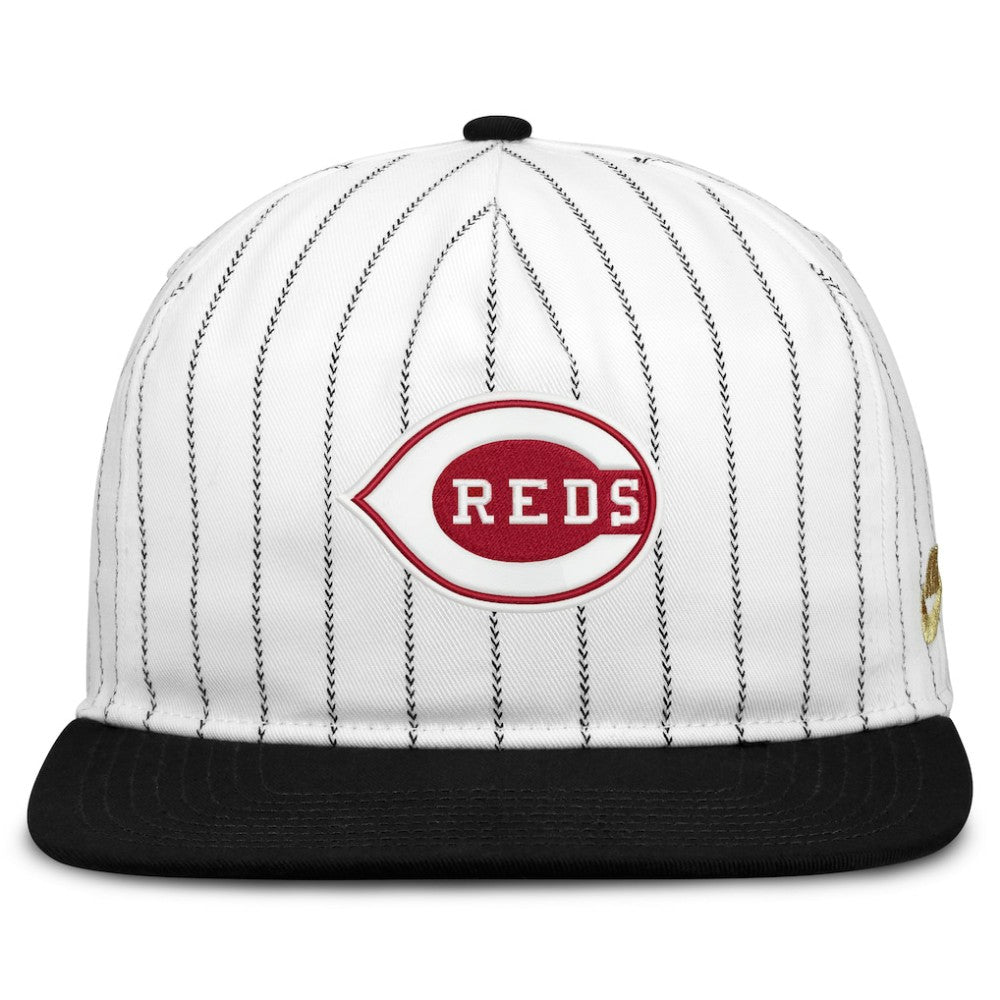 Cincinnati Reds Cooperstown Collection Pro Adjustable Hat White/Black
