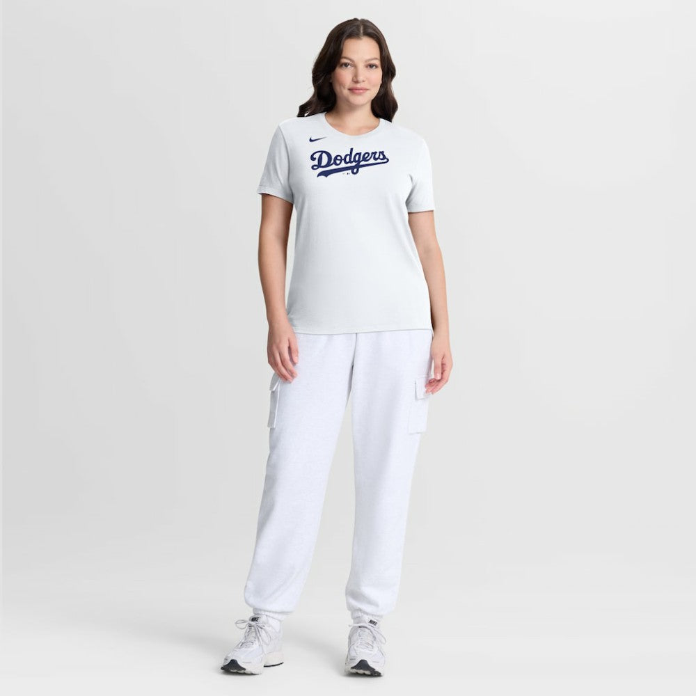 Los Angeles Dodgers Women's Wordmark T-Shirt White