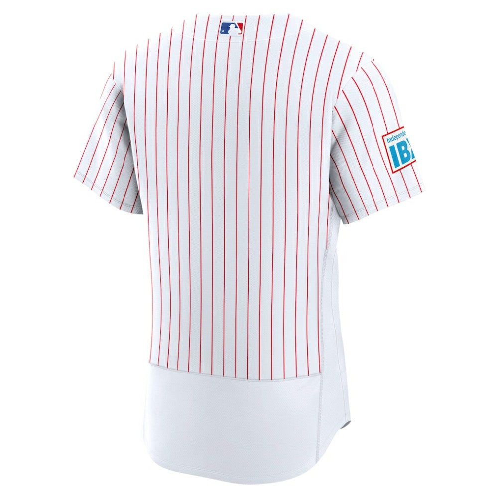 Philadelphia Phillies Home Sponsor Patch Authentic Jersey White