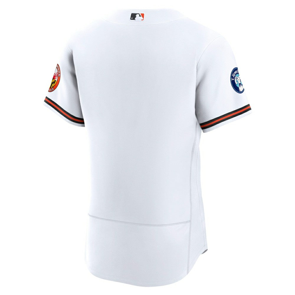 Baltimore Orioles Home Sponsor Patch Authentic Jersey White