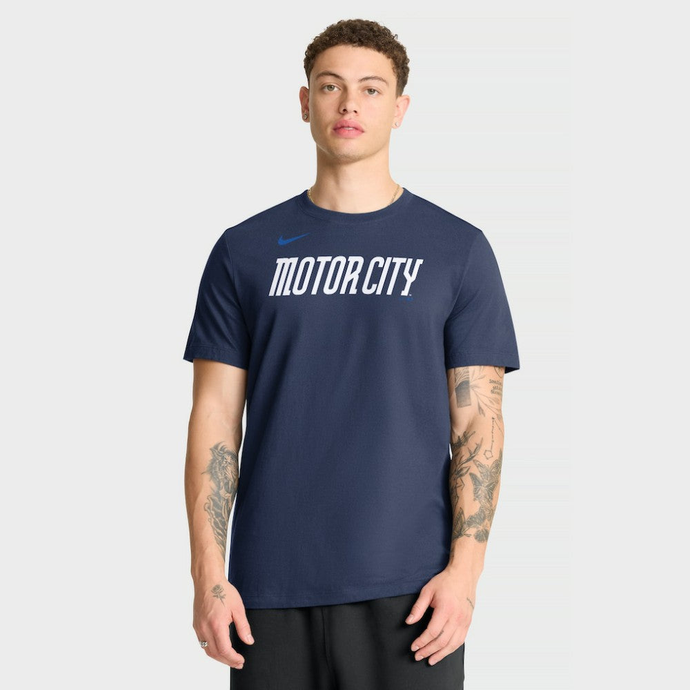 Detroit Tigers City Connect Large Logo T-Shirt Navy