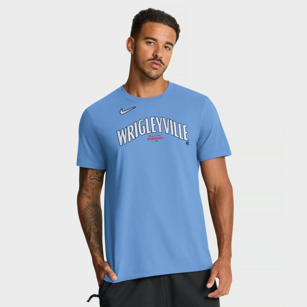 Chicago Cubs City Connect Large Logo T-Shirt Light Blue