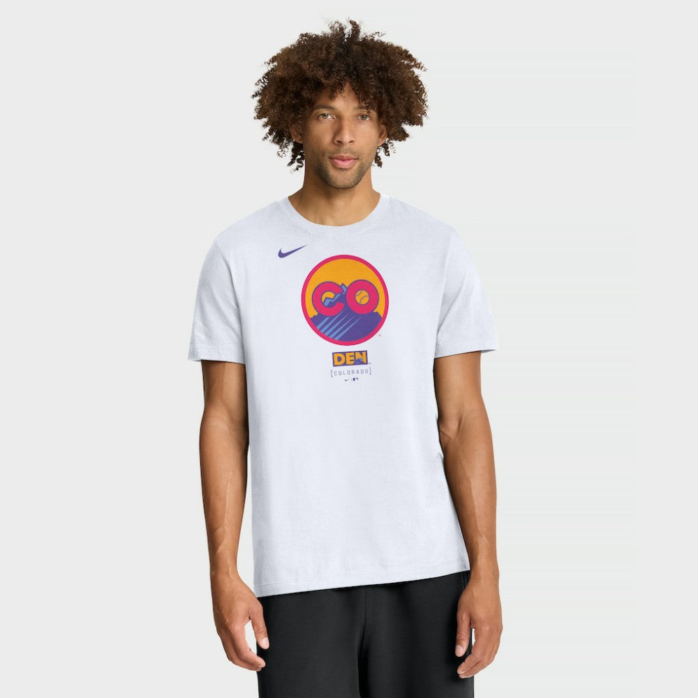 Colorado Rockies City Connect Large Logo T-Shirt White