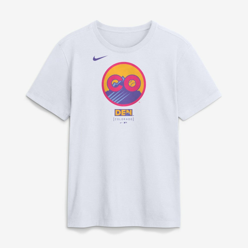 Colorado Rockies City Connect Large Logo T-Shirt White