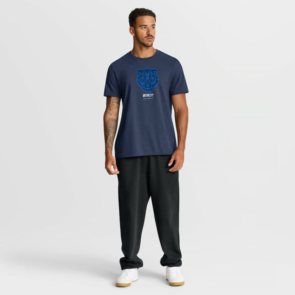 Detroit Tigers City Connect Wordmark T-Shirt Navy