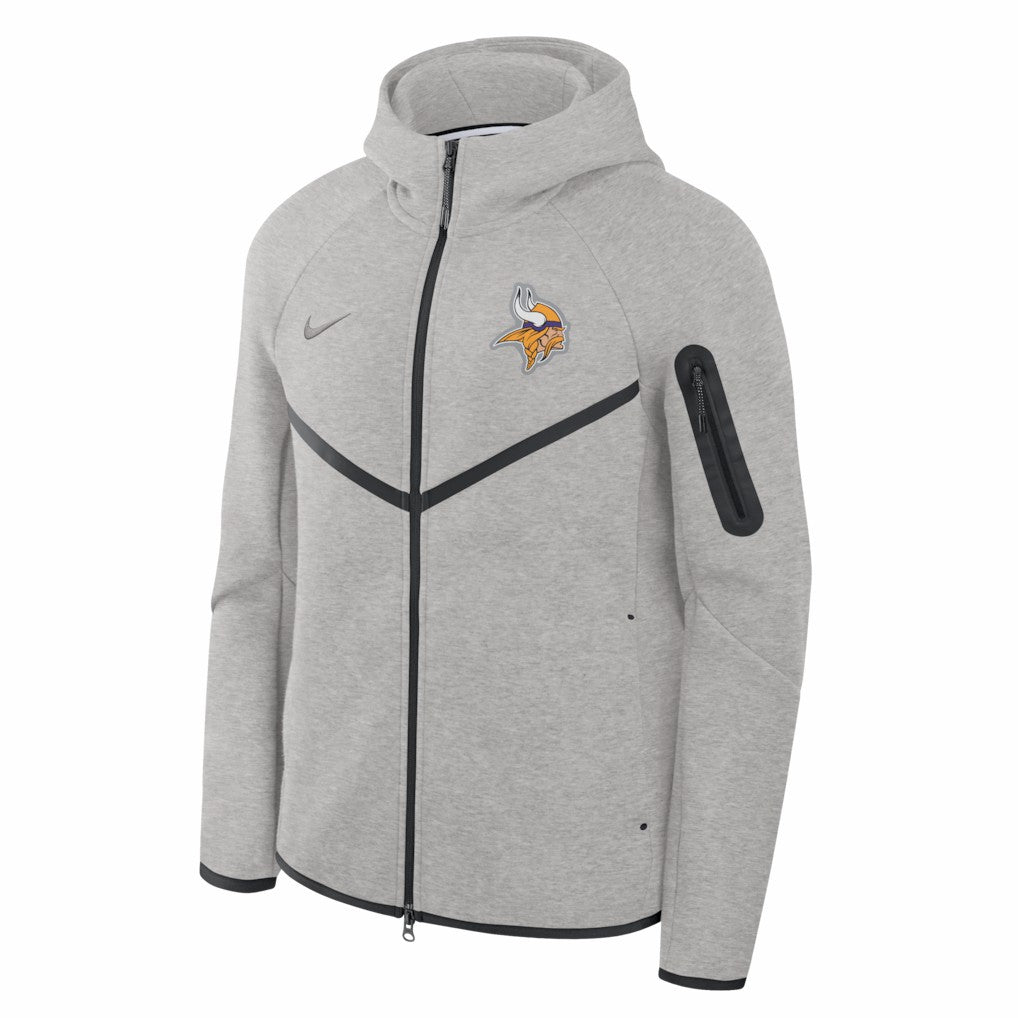 Minnesota Vikings Tech Fleece Raglan Full-Zip Windrunner Hoodie - Heather Gray online