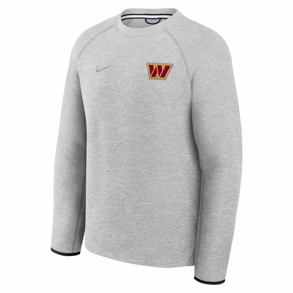 Washington Commanders Tech Fleece Raglan Sweatshirt - Heather Gray sale