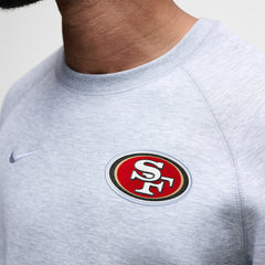San Francisco 49ers Tech Fleece Raglan Sweatshirt - Heather Gray outlet