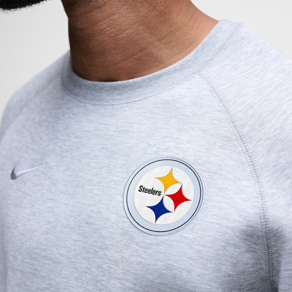 Pittsburgh Steelers Tech Fleece Raglan Sweatshirt - Heather Gray sale
