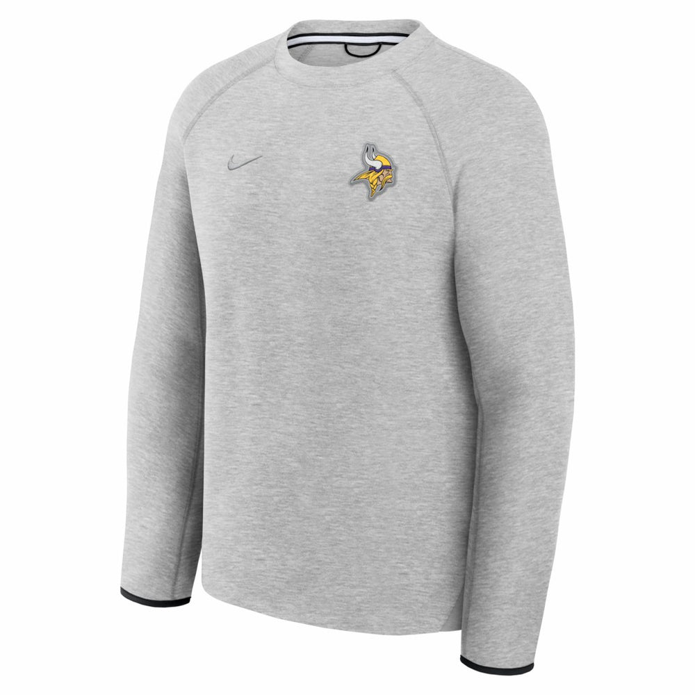Minnesota Vikings Tech Fleece Raglan Sweatshirt - Heather Gray on sale
