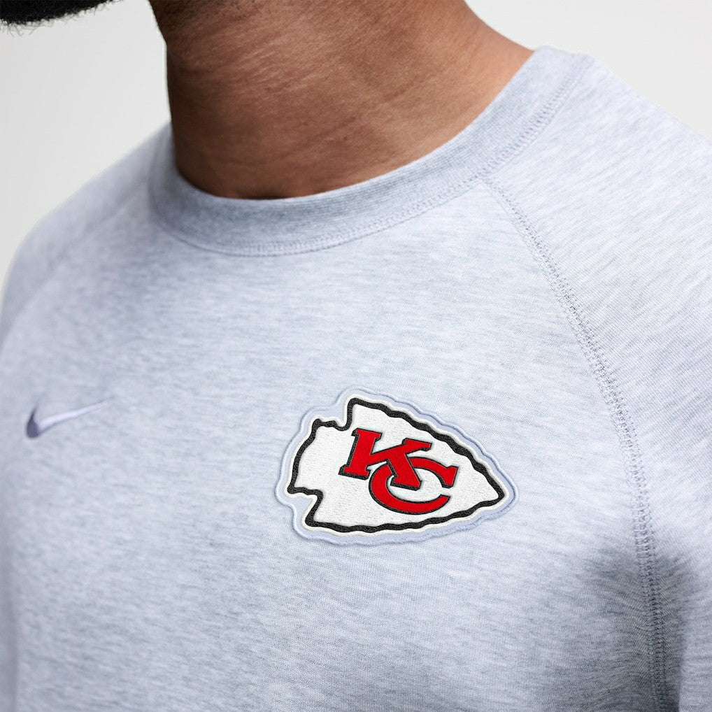 Kansas City Chiefs Tech Fleece Raglan Sweatshirt - Heather Gray online