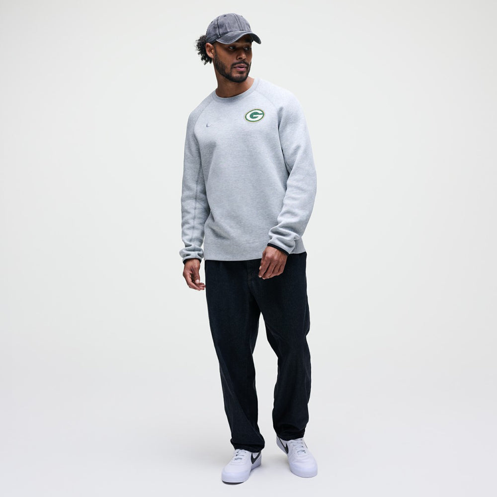 Green Bay Packers Tech Fleece Raglan Sweatshirt - Heather Gray online