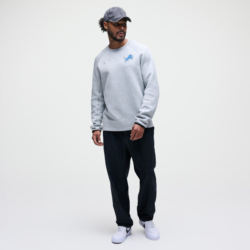 Detroit Lions Tech Fleece Raglan Sweatshirt - Heather Gray on sale