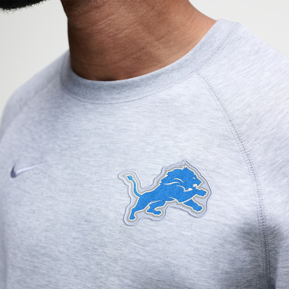 Detroit Lions Tech Fleece Raglan Sweatshirt - Heather Gray on sale