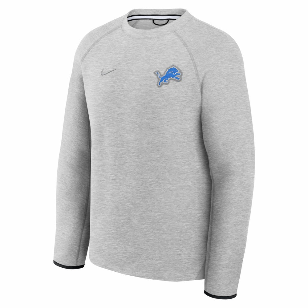 Detroit Lions Tech Fleece Raglan Sweatshirt - Heather Gray on sale