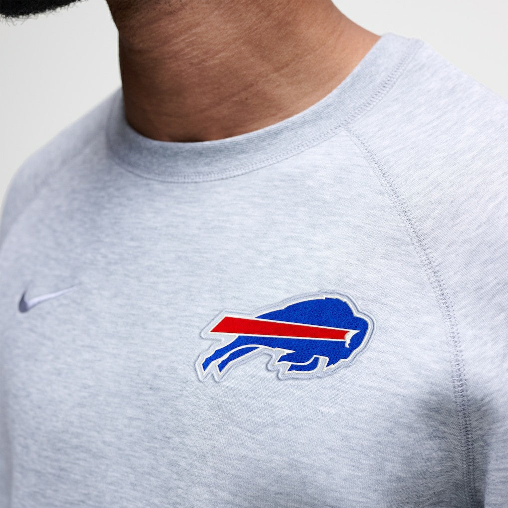 Buffalo Bills Tech Fleece Raglan Sweatshirt - Heather Gray on sale