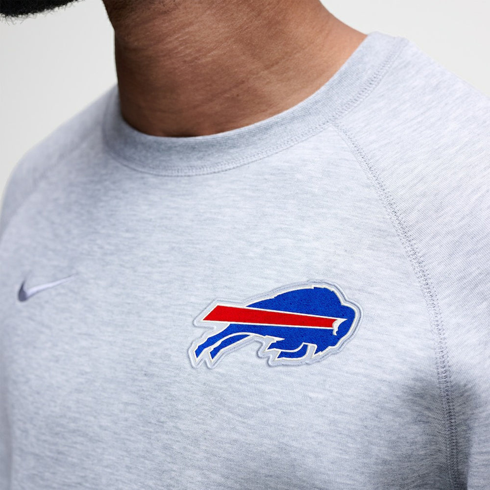 Buffalo Bills Tech Fleece Raglan Sweatshirt - Heather Gray on sale
