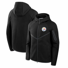 Pittsburgh Steelers Tech Fleece Raglan Full-Zip Windrunner Hoodie - Black online