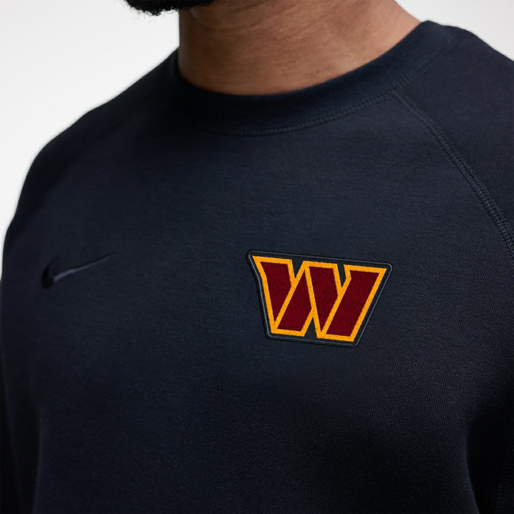 Washington Commanders Tech Fleece Raglan Sweatshirt - Black on sale