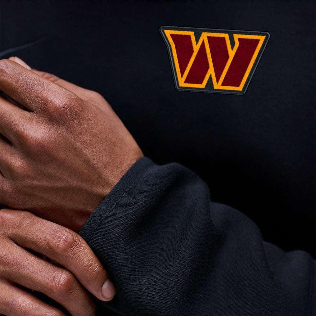 Washington Commanders Tech Fleece Raglan Sweatshirt - Black on sale