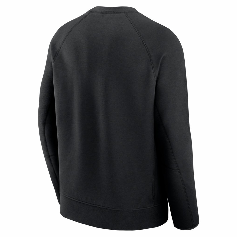 San Francisco 49ers Tech Fleece Raglan Sweatshirt - Black discount
