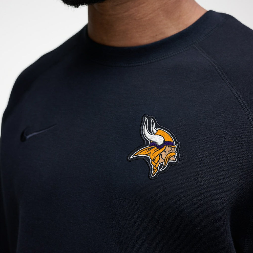 Minnesota Vikings Tech Fleece Raglan Sweatshirt - Black outlet