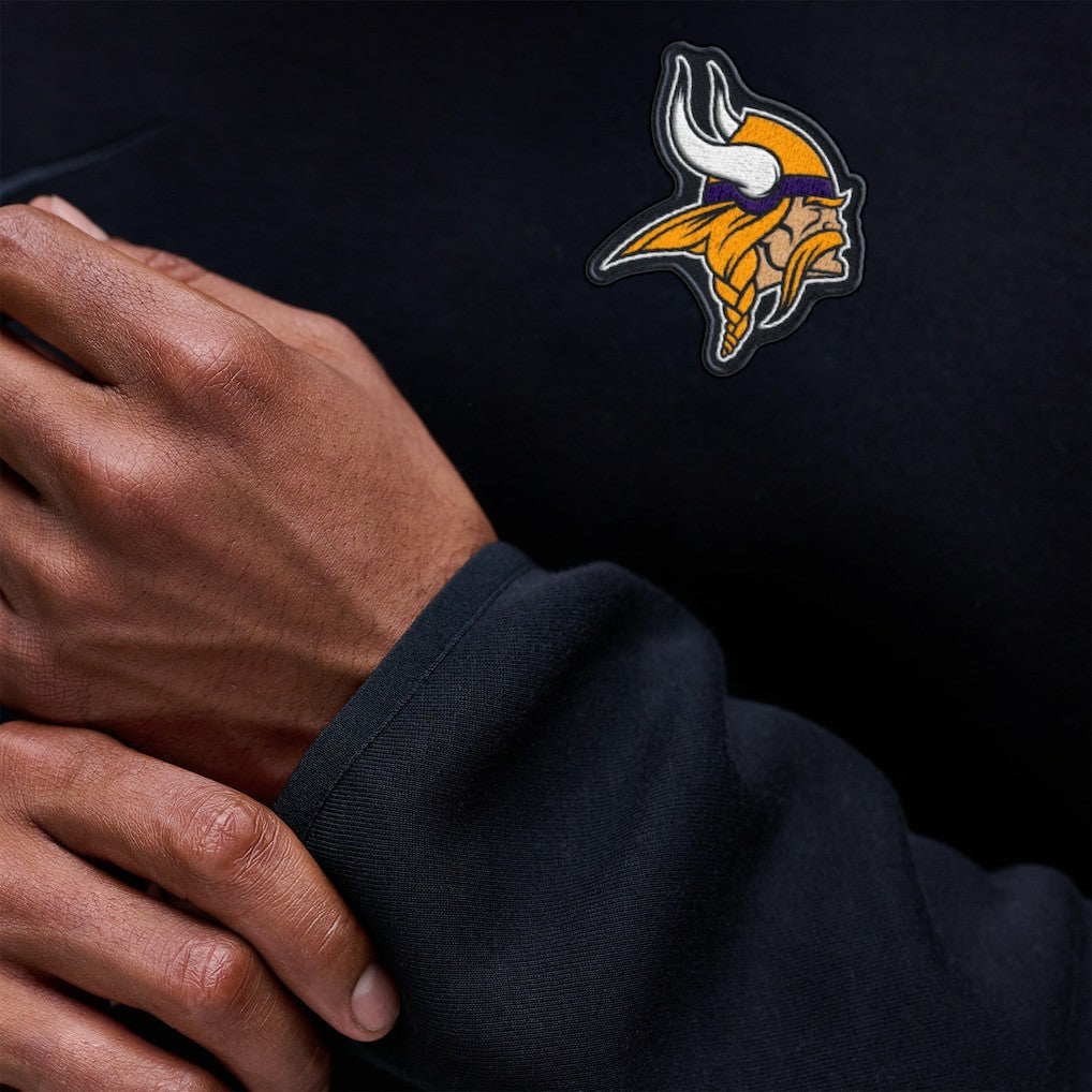 Minnesota Vikings Tech Fleece Raglan Sweatshirt - Black outlet