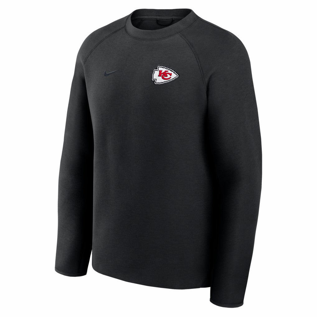 Kansas City Chiefs Tech Fleece Raglan Sweatshirt - Black for sale