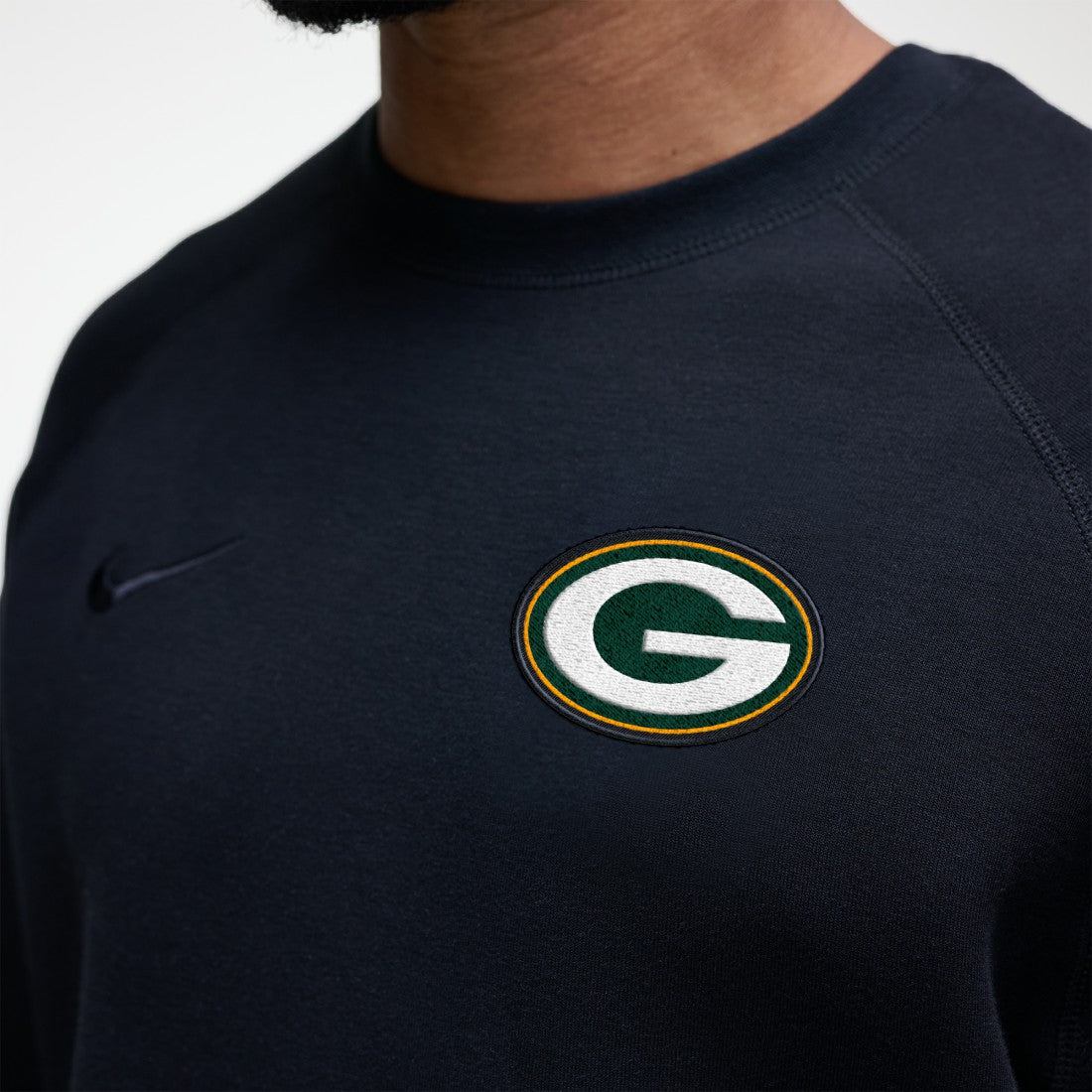 Green Bay Packers Tech Fleece Raglan Sweatshirt - Black sale