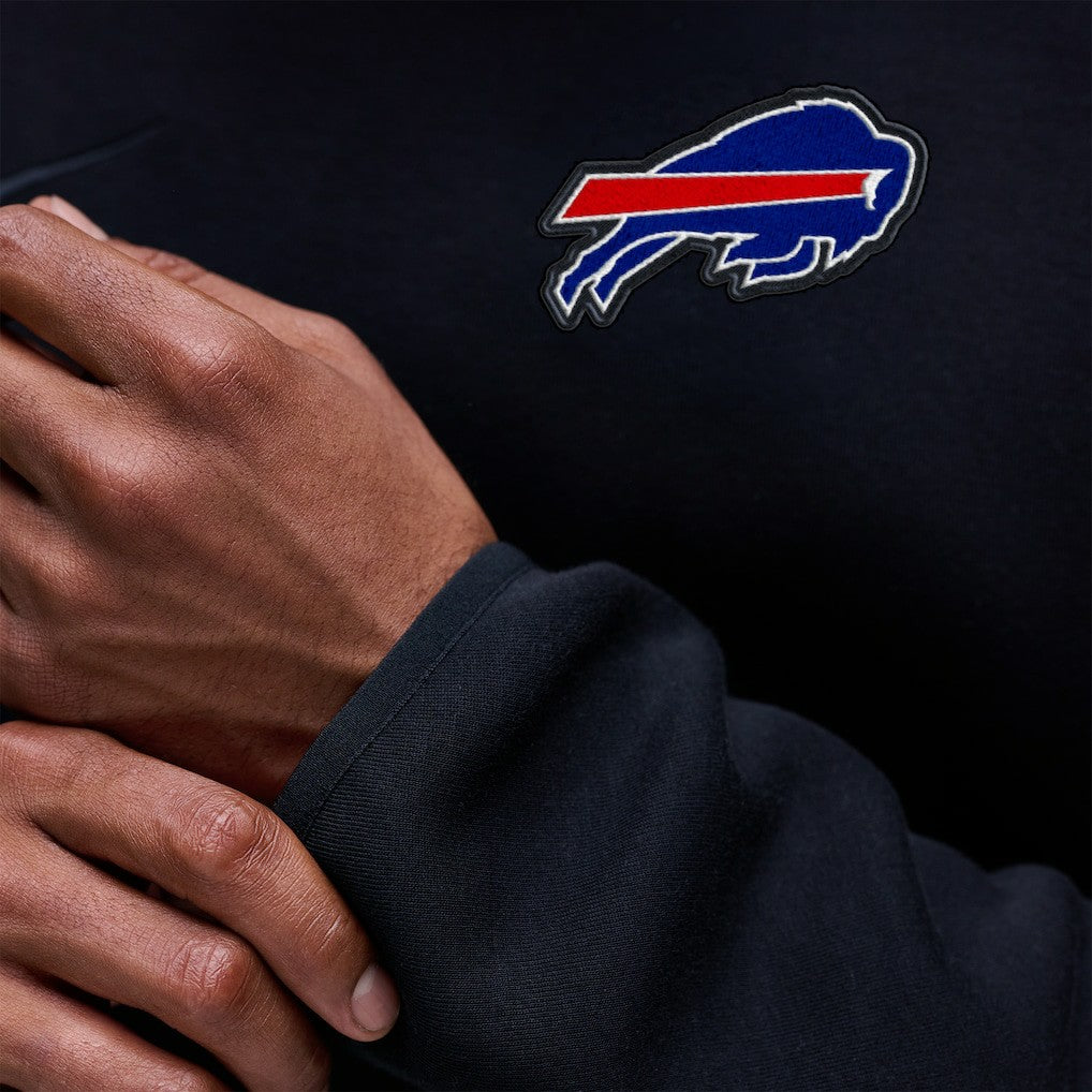 Buffalo Bills Tech Fleece Raglan Sweatshirt - Black outlet