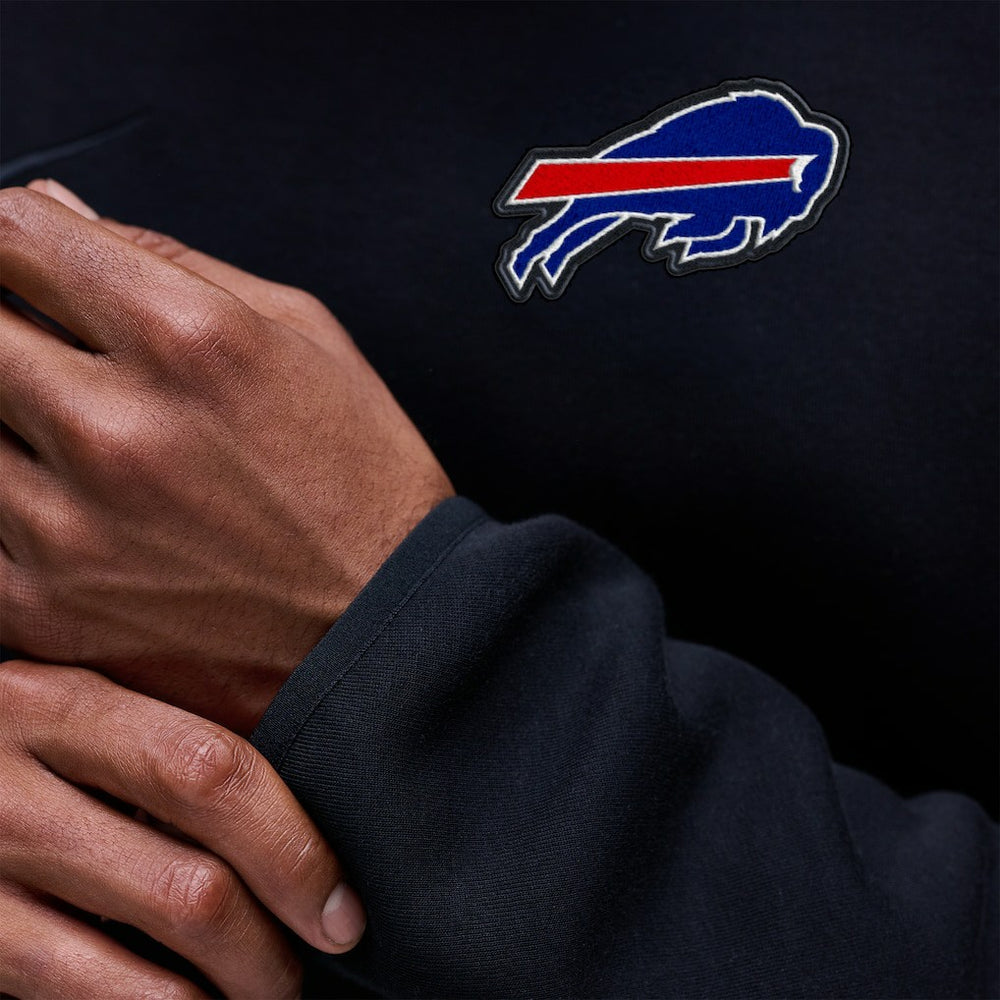 Buffalo Bills Tech Fleece Raglan Sweatshirt - Black outlet