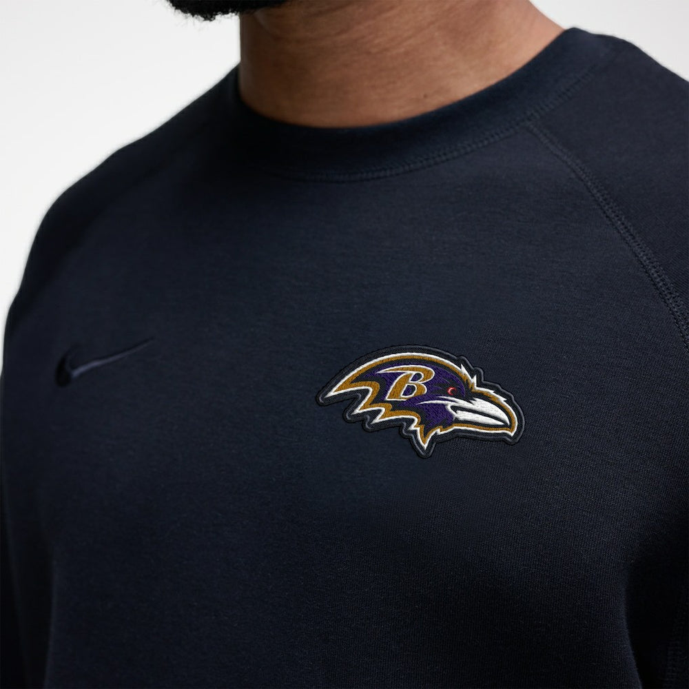 Baltimore Ravens Tech Fleece Raglan Sweatshirt - Black sale