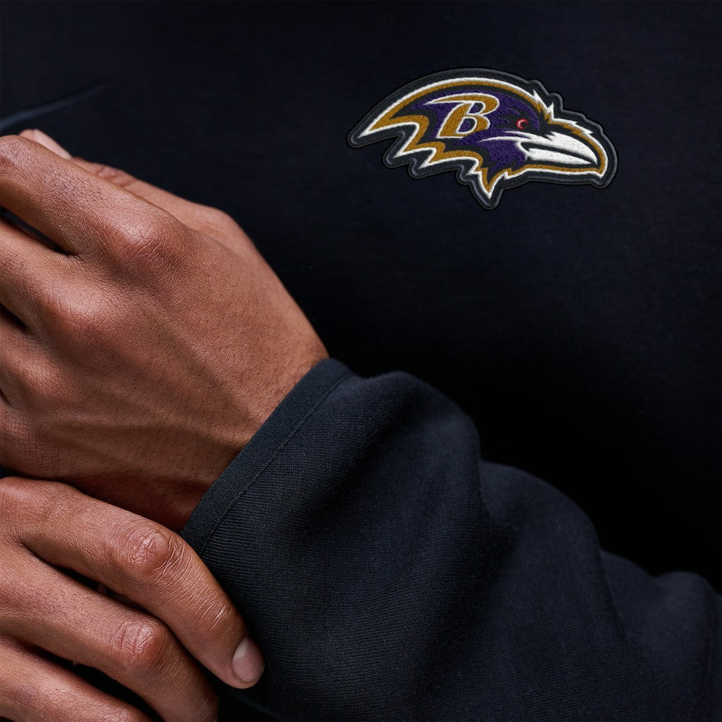 Baltimore Ravens Tech Fleece Raglan Sweatshirt - Black sale