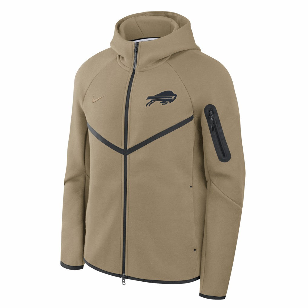 Buffalo Bills Tech Fleece Raglan Full-Zip Windrunner Hoodie - Olive on sale