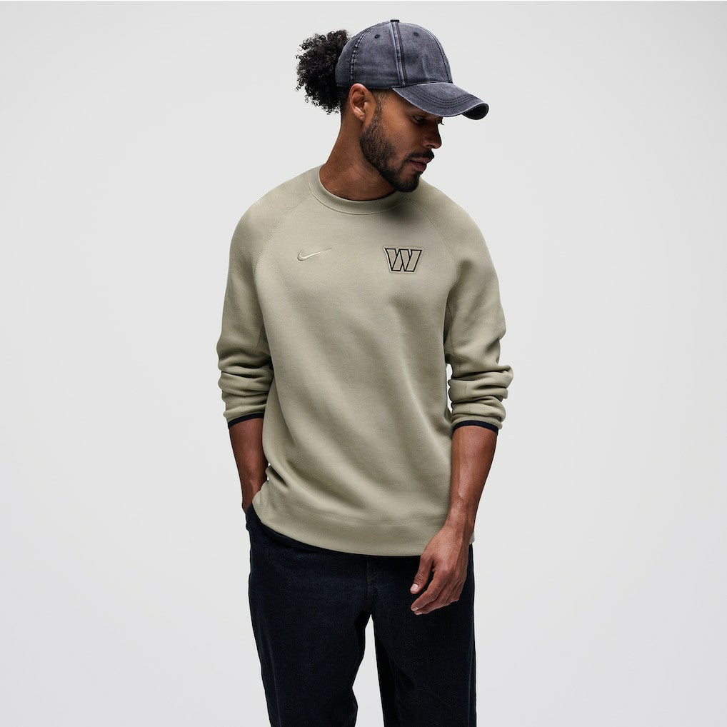 Washington Commanders Tech Fleece Raglan Sweatshirt - Olive discount