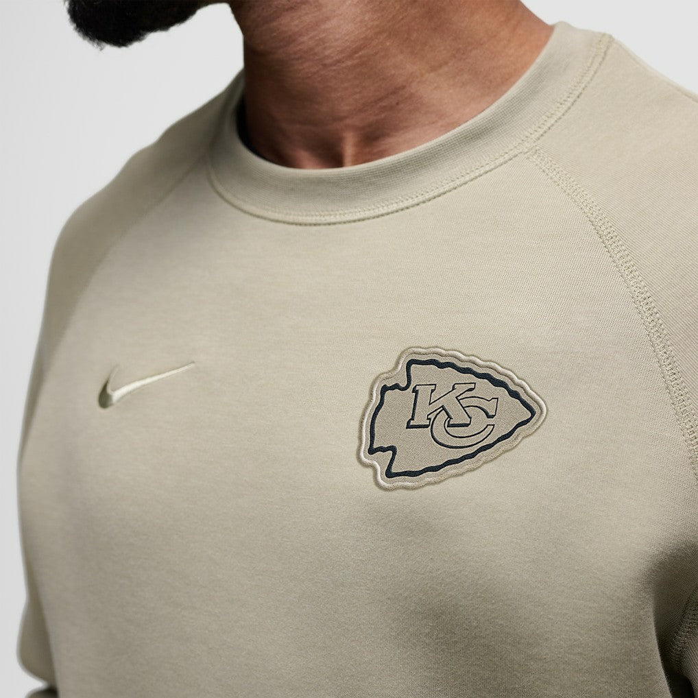 Kansas City Chiefs Tech Fleece Raglan Sweatshirt - Olive for sale