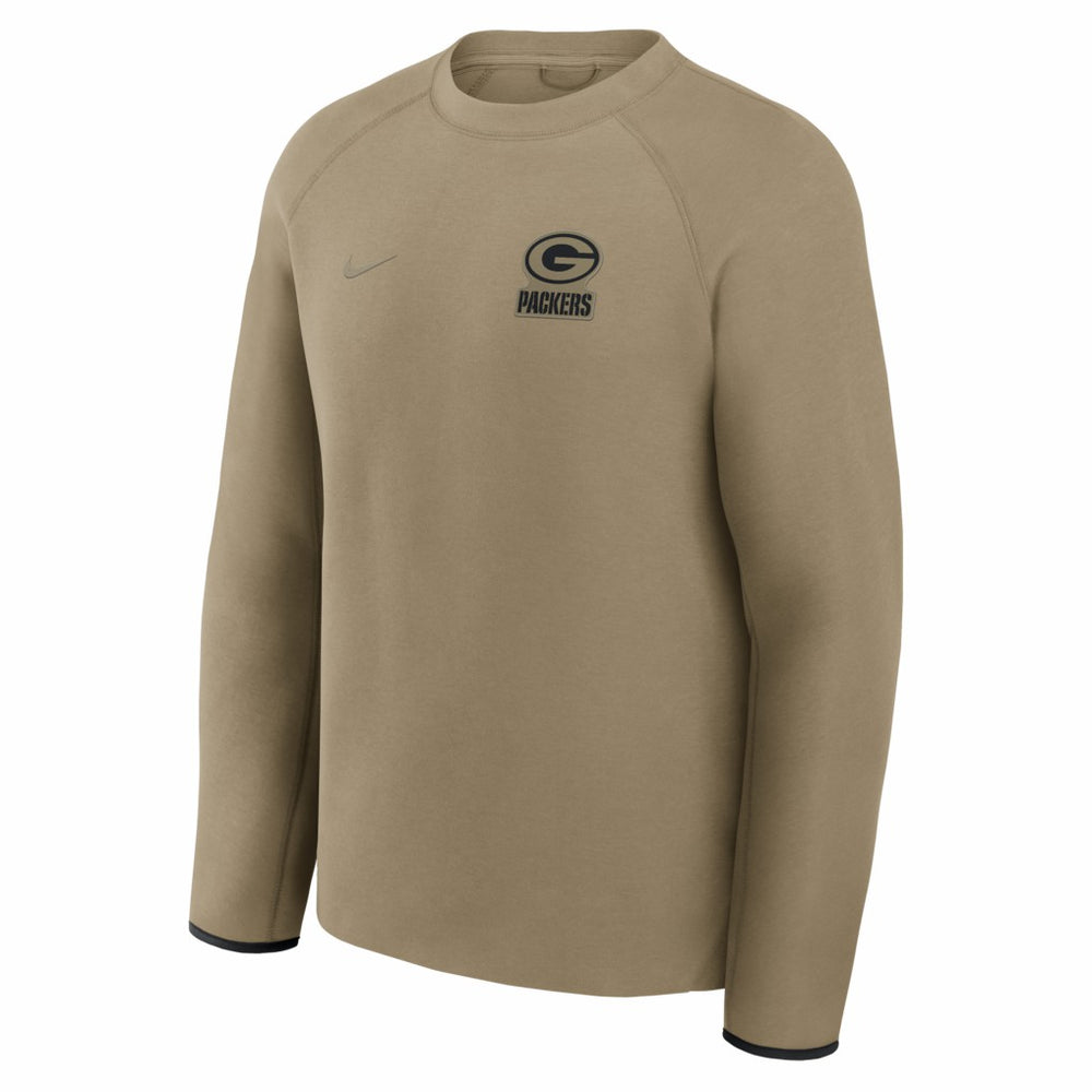 Green Bay Packers Tech Fleece Raglan Sweatshirt - Olive discount