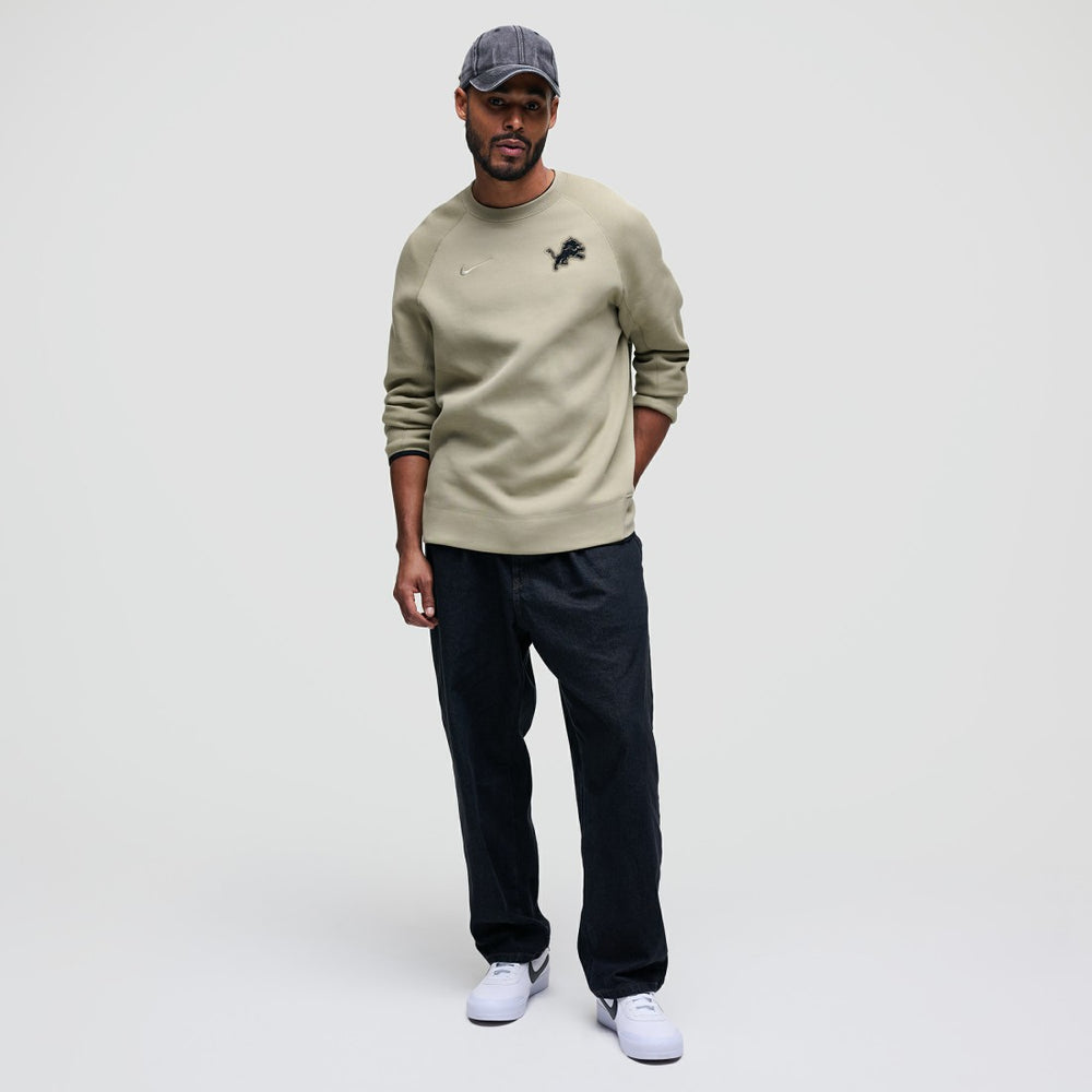 Detroit Lions Tech Fleece Raglan Sweatshirt - Olive discount