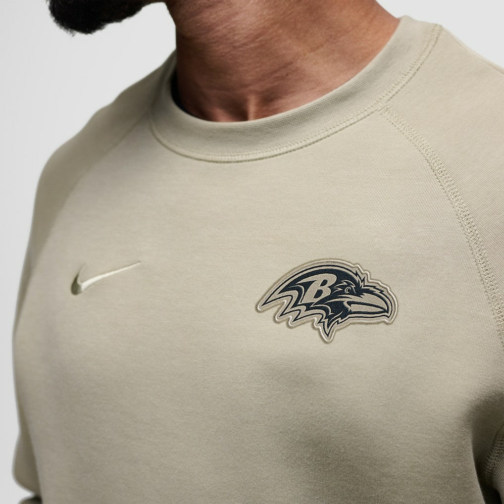 Baltimore Ravens Tech Fleece Raglan Sweatshirt - Olive discount
