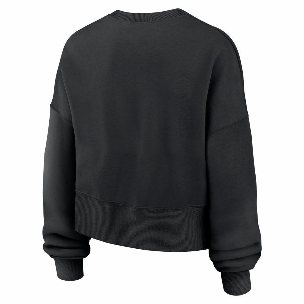 Chicago Bears Women's Oversized High Hip Legacy Arch Phoenix Fleece Sweatshirt - Black on sale