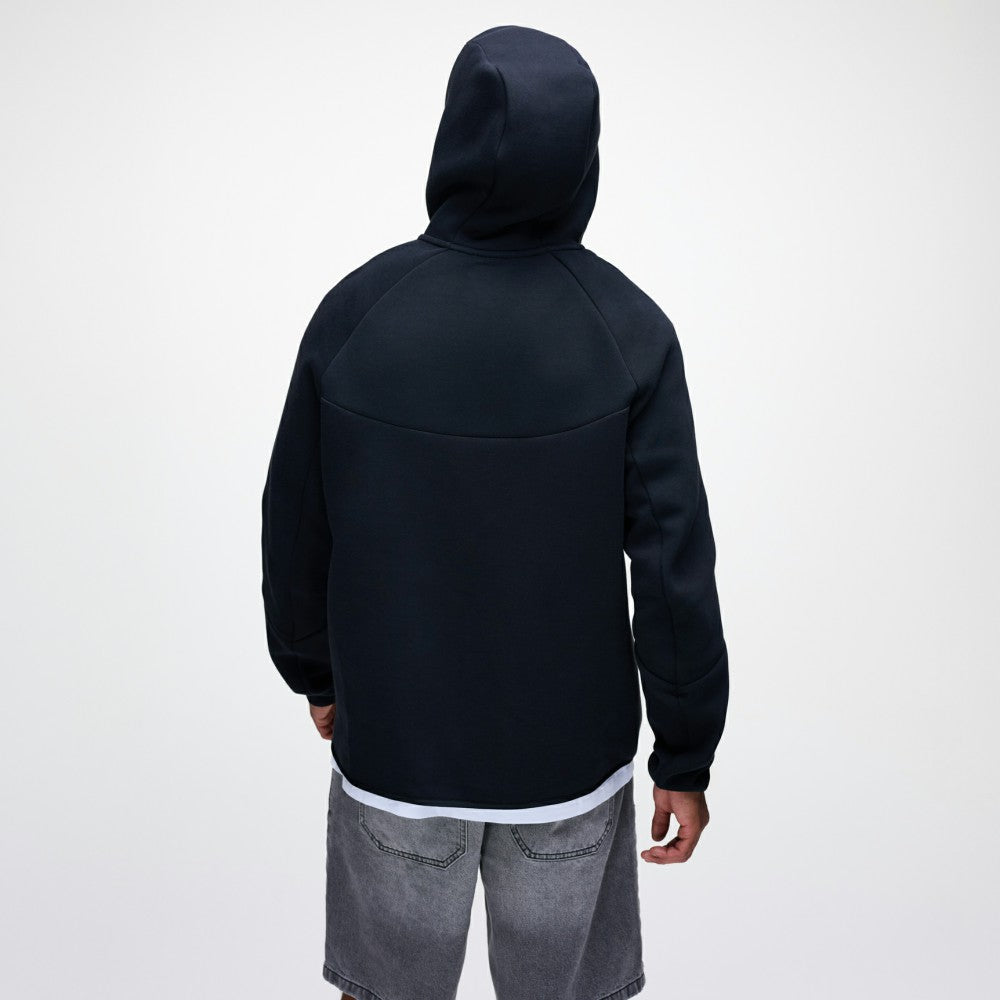 Los Angeles Dodgers Tech Fleece Raglan Full-Zip Windrunner Hoodie Black