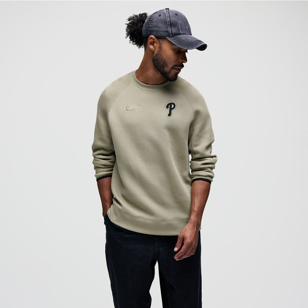 Philadelphia Phillies Tech Fleece Raglan Sweatshirt Olive